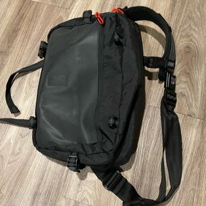 Kadet max chrome industries messenger bag in black and gray